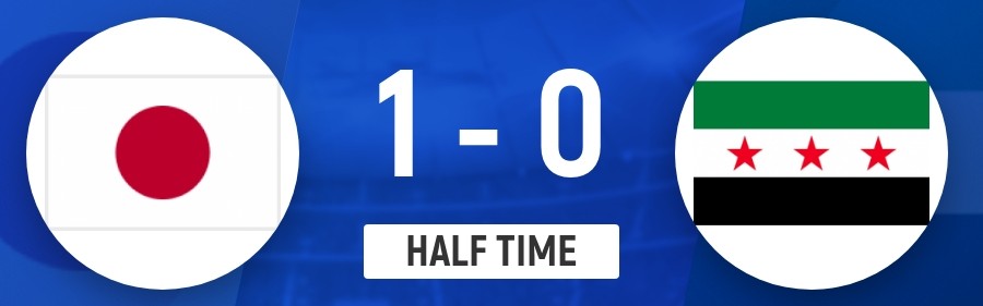 360直播吧-半场-大关友翔破门佐藤龙之介送助攻 日本U23暂1-0叙利亚U23